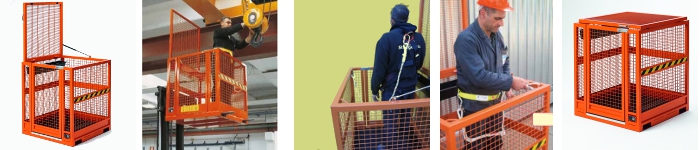 pictures of forklift safety cage