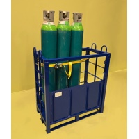 Gas Bottle Handling Stillage with 3 Bottles