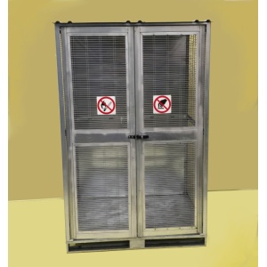 20 Gas Cylinder Safety Cage Front On (Galvanized)