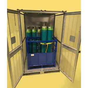 20 Gas Cylinder Safety Cage with CCS8 Inside (Galvanized)