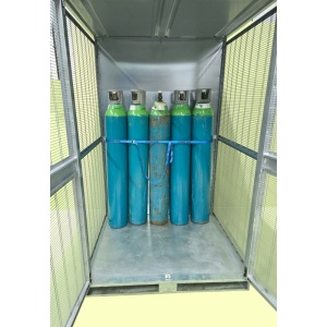 20 Gas Cylinder Safety Cage Front On (Galvanized)