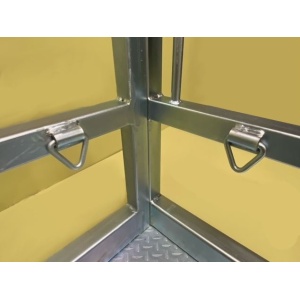 Galvanised Gas Cylinder Transport Cage - Lashing Points