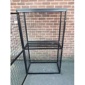 Gas Cylinder Cage with shelf  Open