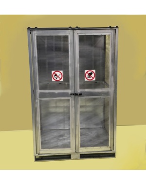 20 Gas Cylinder Safety Cage Front On (Galvanized)