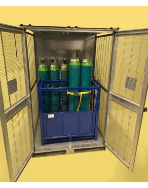 20 Gas Cylinder Safety Cage with CCS8 Inside (Galvanized)