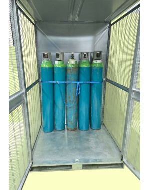 20 Gas Cylinder Safety Cage Front On (Galvanized)